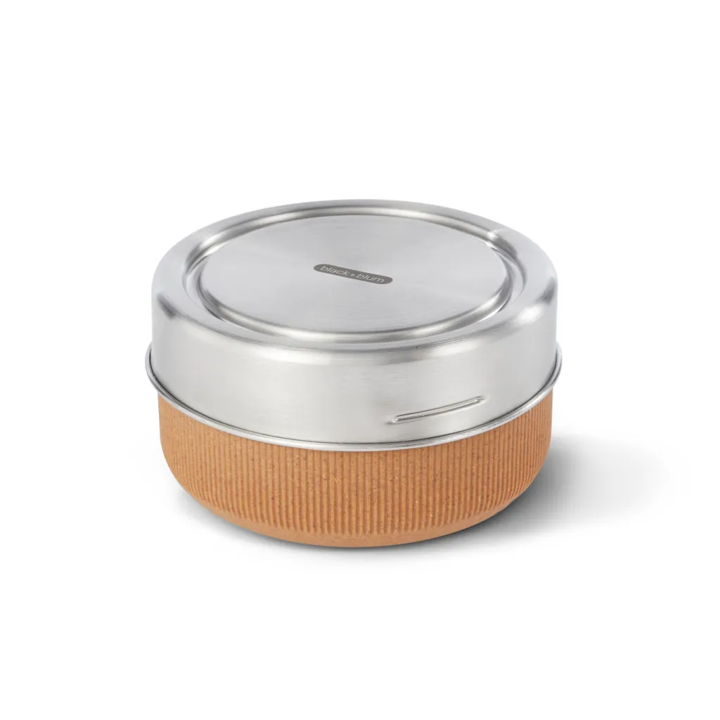 Lunch box en verre borosilicate Black + Blum Beige pour repas sains