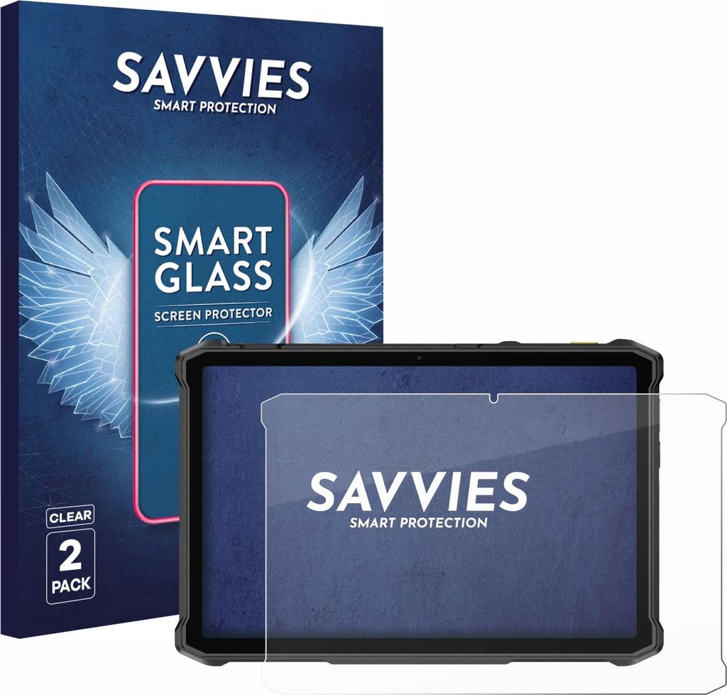 2x Savvies Schutzglas Folie für Ulefone Armor Pad 5 Pro 9H Panzer Schutzfolie Glas Displayschutz klar transparent