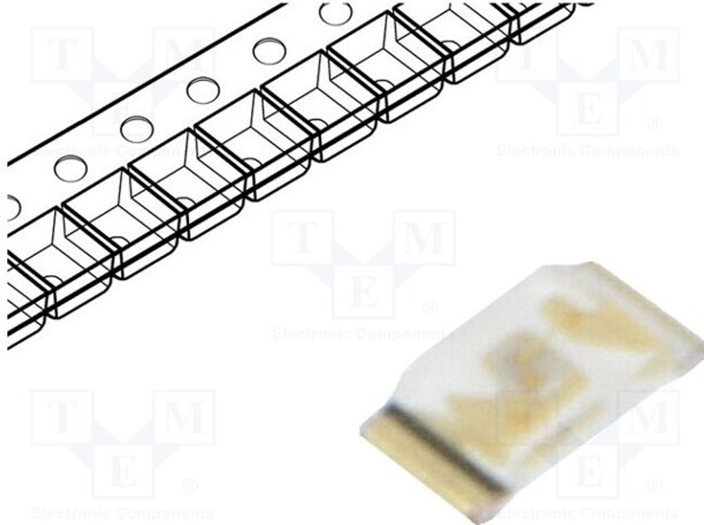 5x LED 130° 71÷450mcd grün 1,6x0,8x0,3mm SMD 2,8÷3,6V 0603 20mA LTST-C194TGKT LED