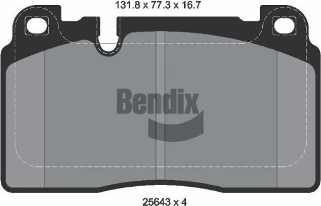 Plaquettes Bendix BPD1374 haute endurance pour freinage disque 8R0698151AB