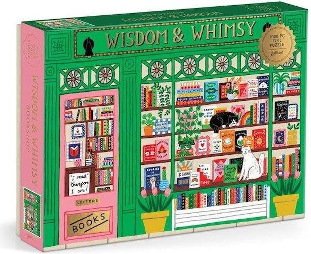 Wisdom & Whimsy Bookshop 1000 Piece Puzzle