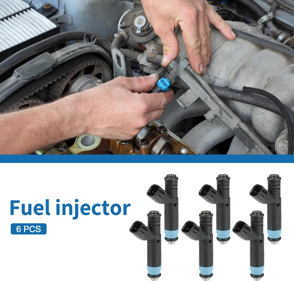 Pack de 6 Buses d'Injection Noires pour Jeep Cherokee 4.0L - Ref 04854181