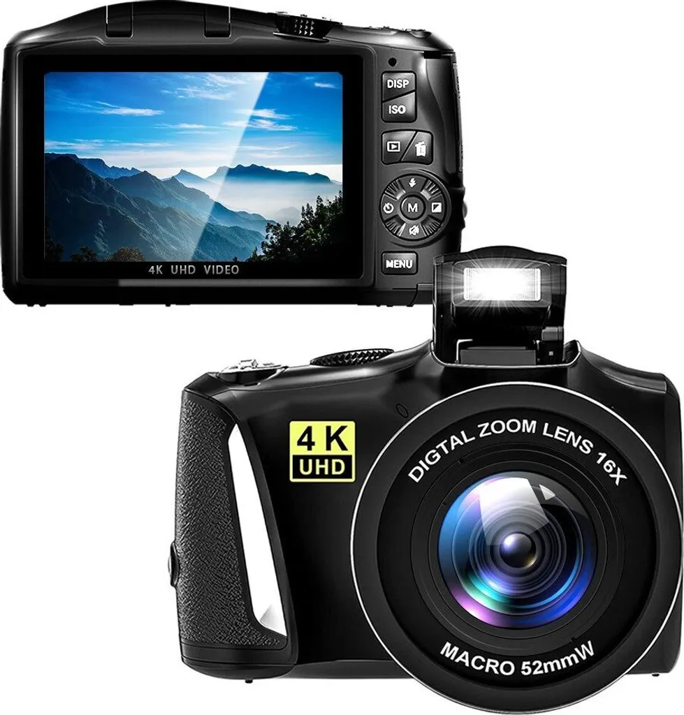 ZELURXX Fotocamera da Viaggio 48MP: Leggera, Macro e con SD 32GB