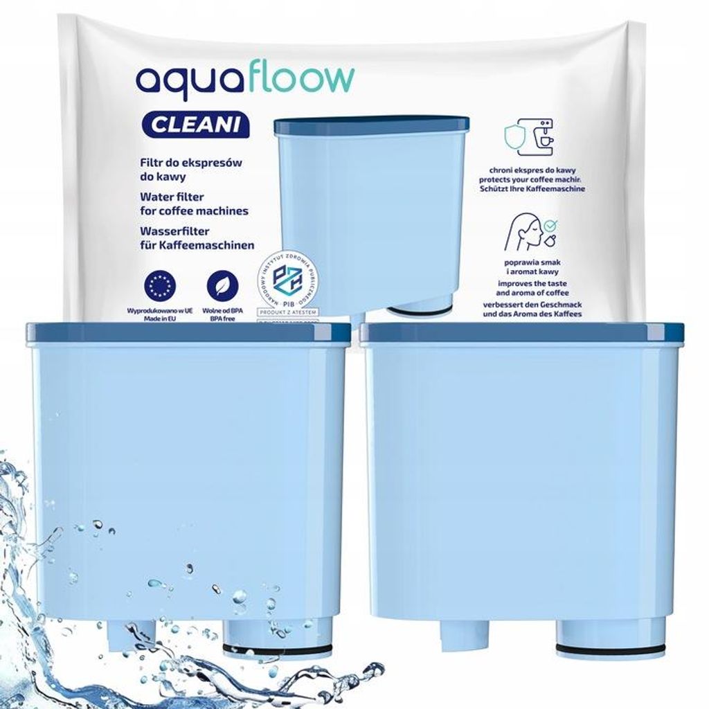 2x AquaFlow-Filter als Ersatz für Saeco Philips Latte GO LatteGO Kaffeemaschine