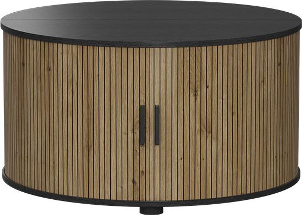 Couchtisch Vicco Selva Eiche/Schwarz 80 x 80 cm mit Produktbild 