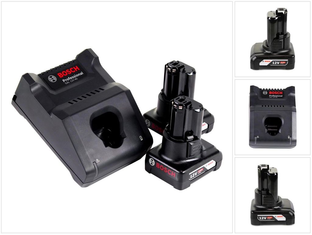 Starter kit Bosch - 2 batterie GBA 12 V 6,0 Ah + Immagine del prodotto 