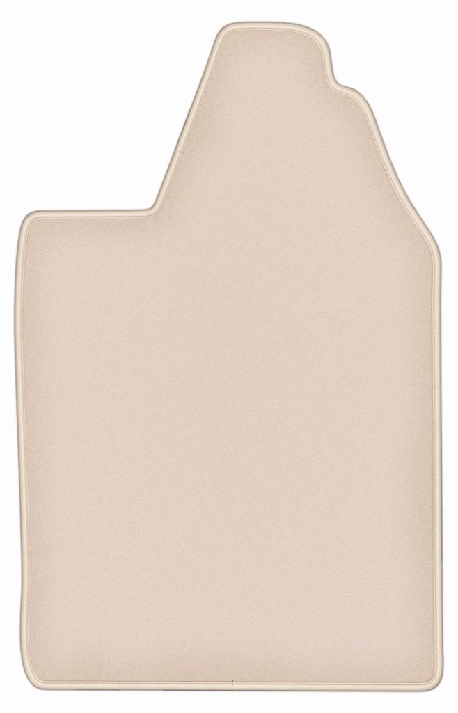 DURBAN Beige Velours-Fahrerfußmatte für Aixam City microcar (2015-)