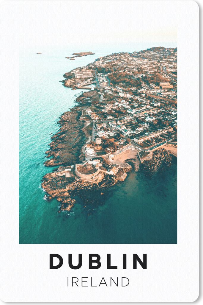 MuchoWow Mauspad Mousepad Irland - Dublin - Meer 18x27 cm - Mousepads - Maus Mat - Pad - Mausunterlage