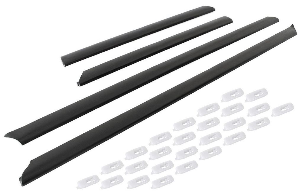 Audi A4 95-01 Untere Seitenleisten, 4-teiliges Set + 26 Clips