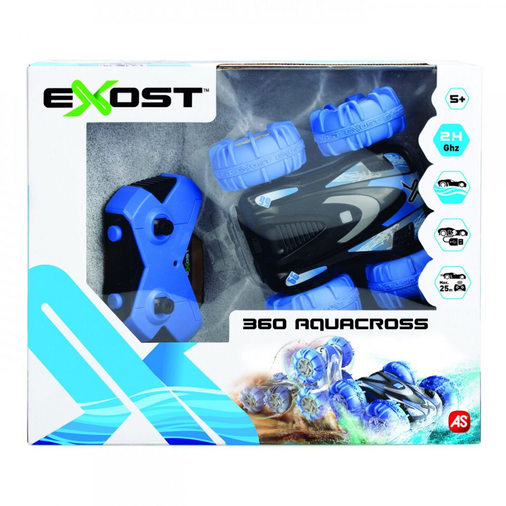 SILVERLIT | RC Modellauto EXOST 360 Aquacross - Wasser- und Produktbild 