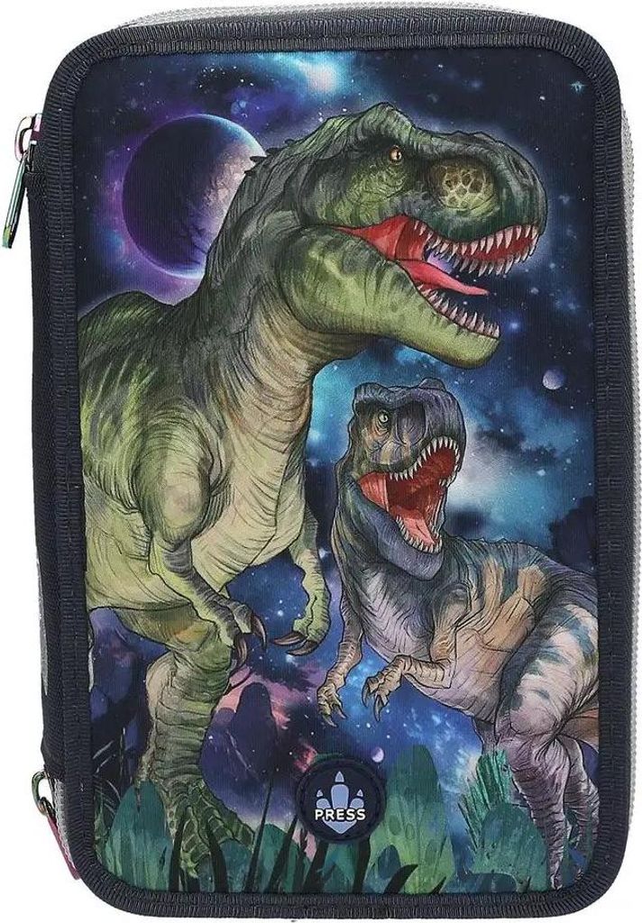 Dino World 3 Fach Federtasche LED GALAXY Produktbild 