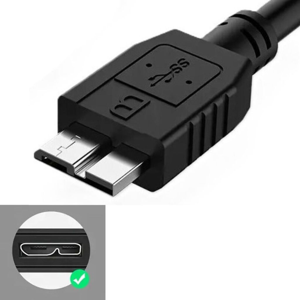 Super Speed USB 3.0 Kabel Adapterkabel Datenkabel kompatibel für Samsung 2 TB D3 Station externe Festplatte