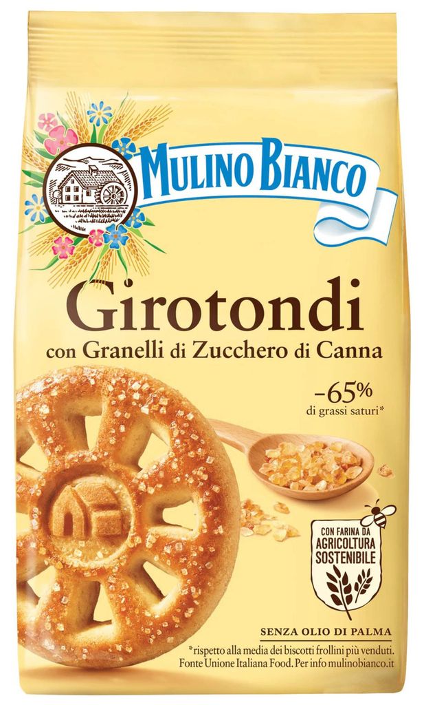 MULINO BIANCO Girotondi - Mürbeteigkekse mit Zucker 350g