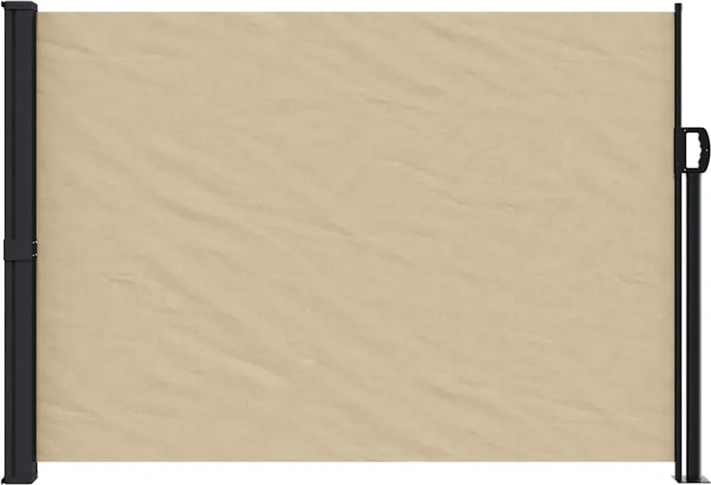 vidaXL Tenda laterale estensibile Beige 140x500 cm - 3