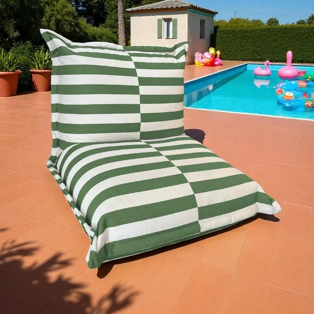 Rivestimento Elastico Per Poltrona 33x42x8 Cm – Verde Jacquard, 50% Poliestere 45% Cotone 5% Elastico