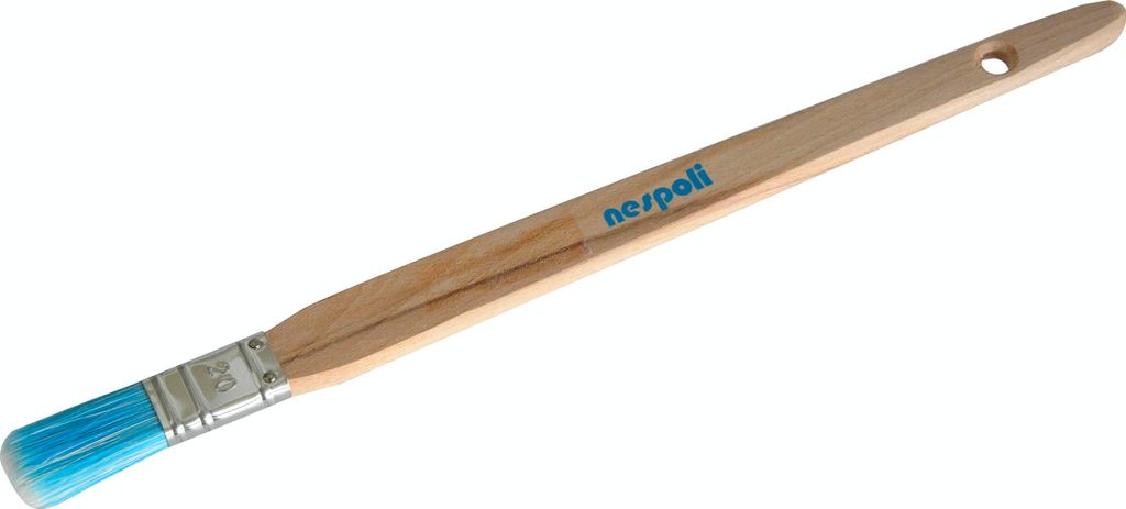 nespoli Plattpinsel Lack gerade blau/weiß 20mm