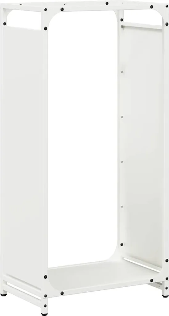 Portalegna Moderno Acciaio Bianco 44x28x90 cm vidaXL | Stabilità Top
