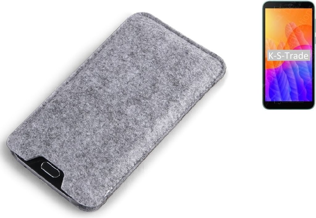 K-S-Trade Filz Handyhülle kompatibel mit Huawei Y5p Produktbild 