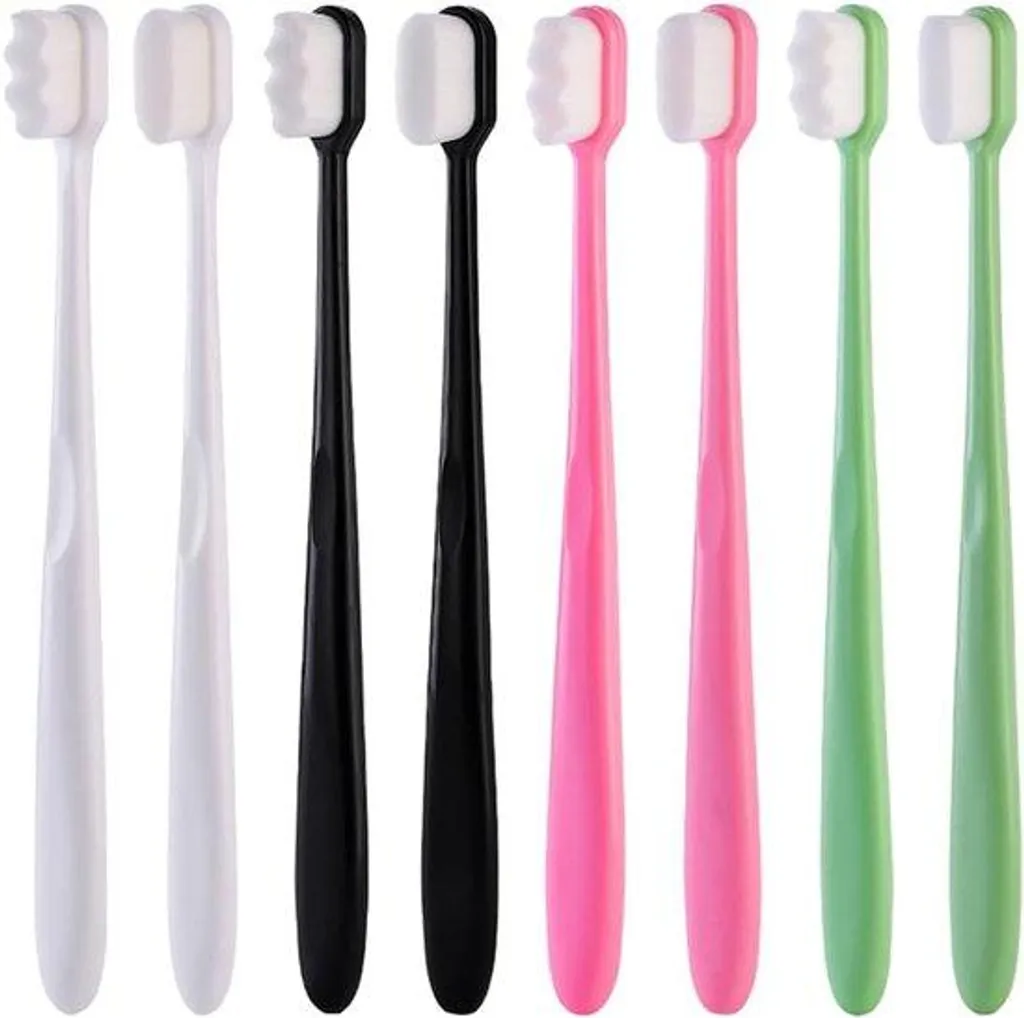 Brosse à dents souple pour dents sensibles avec 10000 poils haute densité