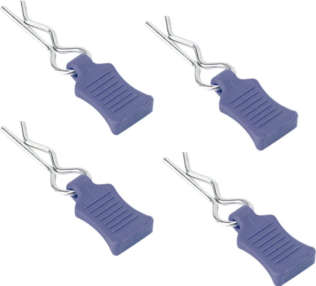 Karosserie-Clip-Pin-Befestigungshalterungsset, Zubehörteil für 1/8, 1/10, 1/12 RC-Auto (Dunkelblau)