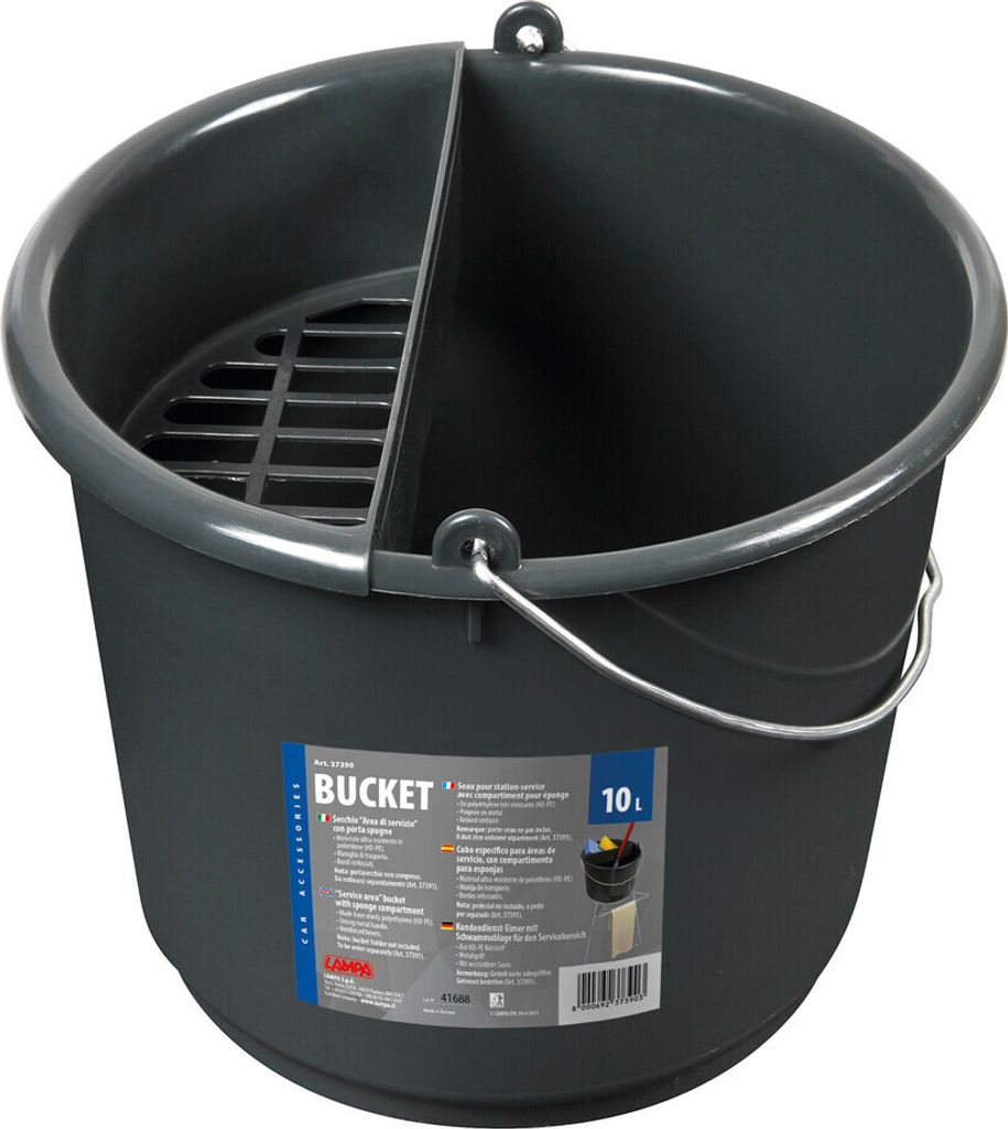 Lampa Tankstelle, Eimer mit Schwammhalter - 10 L