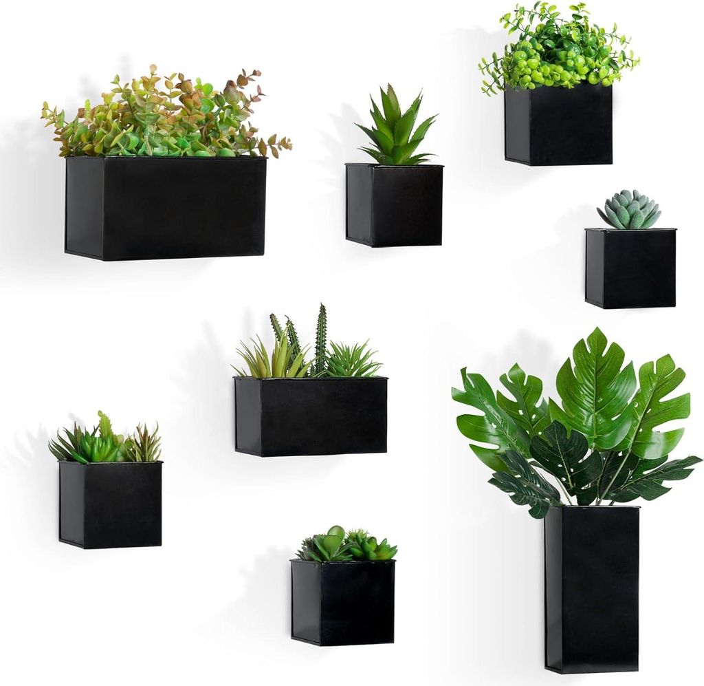 3 pezzi vasi di fiori appesi, vaso di fiori in metallo per Immagine del prodotto 