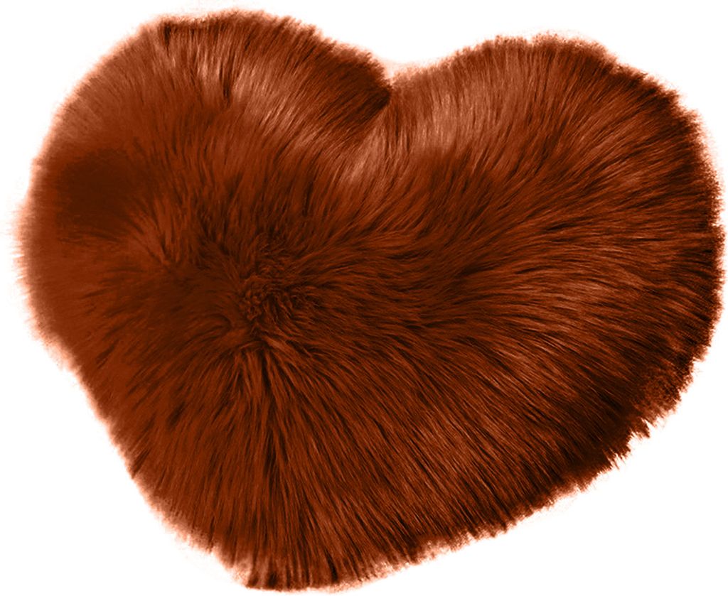 Dekokissen Fuzzy Langes Kunstfell Liebe Herzform Flauschiges Sofa Schlafzimmer Dekoration Lendenwirbel Rückenkissen Wohnbedarf