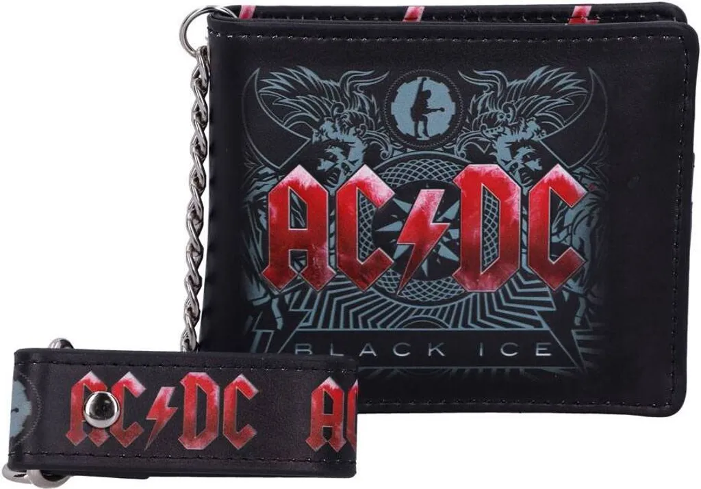 Porte-monnaie ACDC Black Ice Officiel - Portefeuille Rock en Simili Cuir