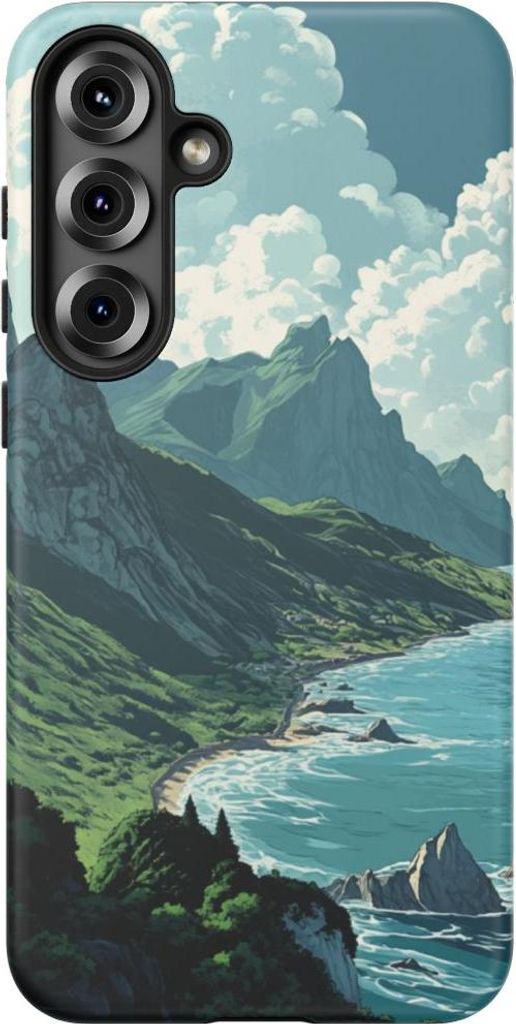 Berg- und Meerespanorama – Handyhülle Kompatibel mit Galaxy S25 Plus