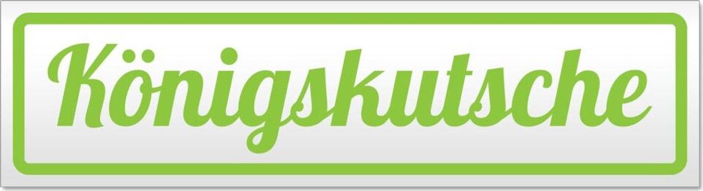 Königskutsche Magnetschild Schild magnetisch