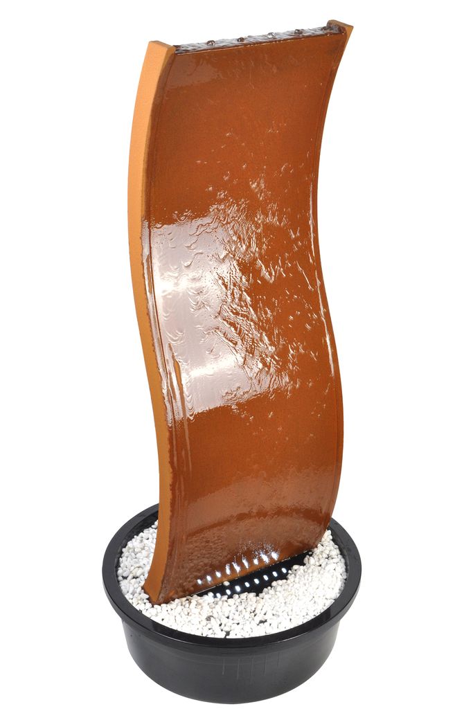 KÖHKO® vodní stěna „Otter-CO“ s LED osvětlením z cortenové Obrázek produktu 