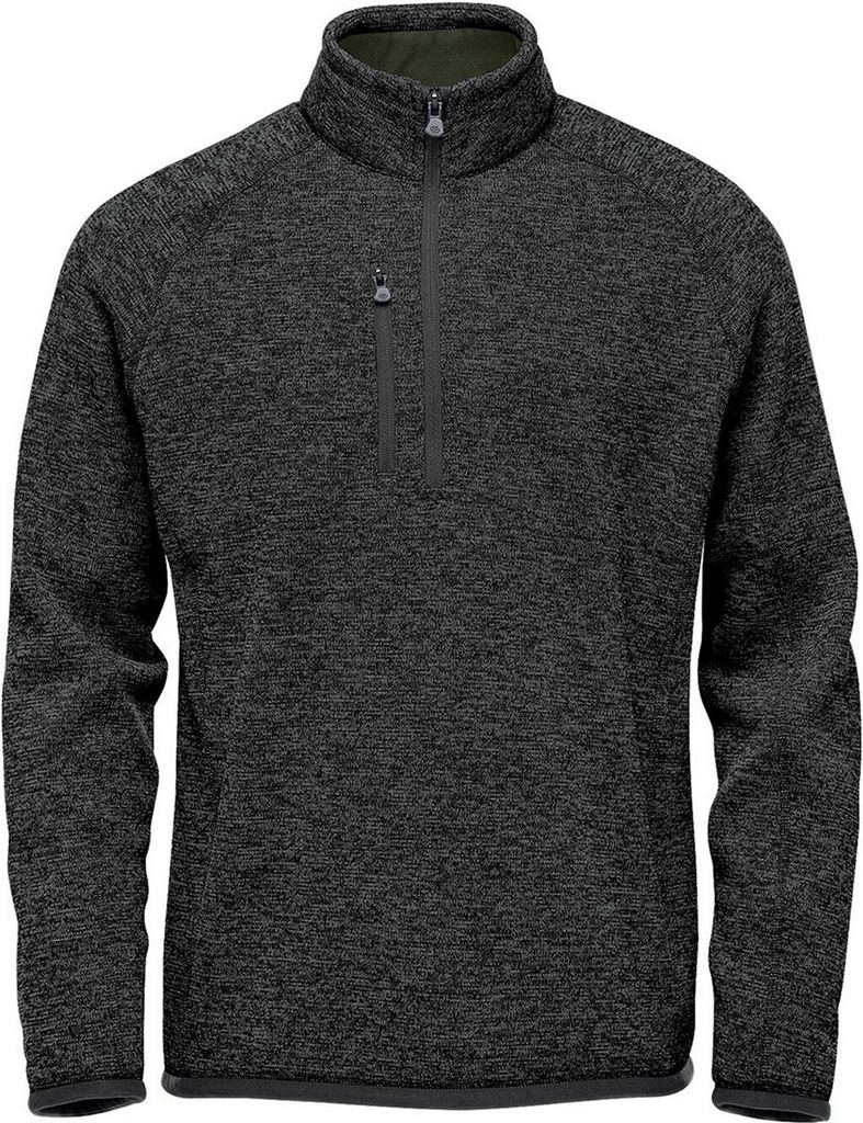 Stormtech - "Avalanche" Pullover mit kurzem Reißverschluss für Herren BC5159 (XL) (Schwarz meliert)