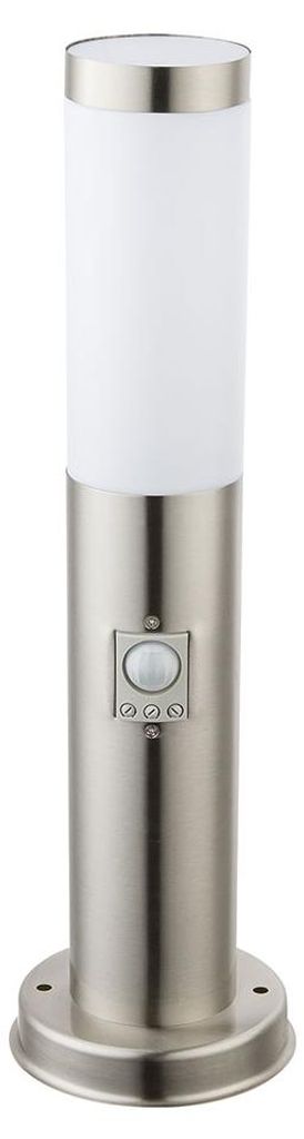 LED Stehlampe, Edelstahl silber, Bewegungsmelder H 45 cm Produktbild 