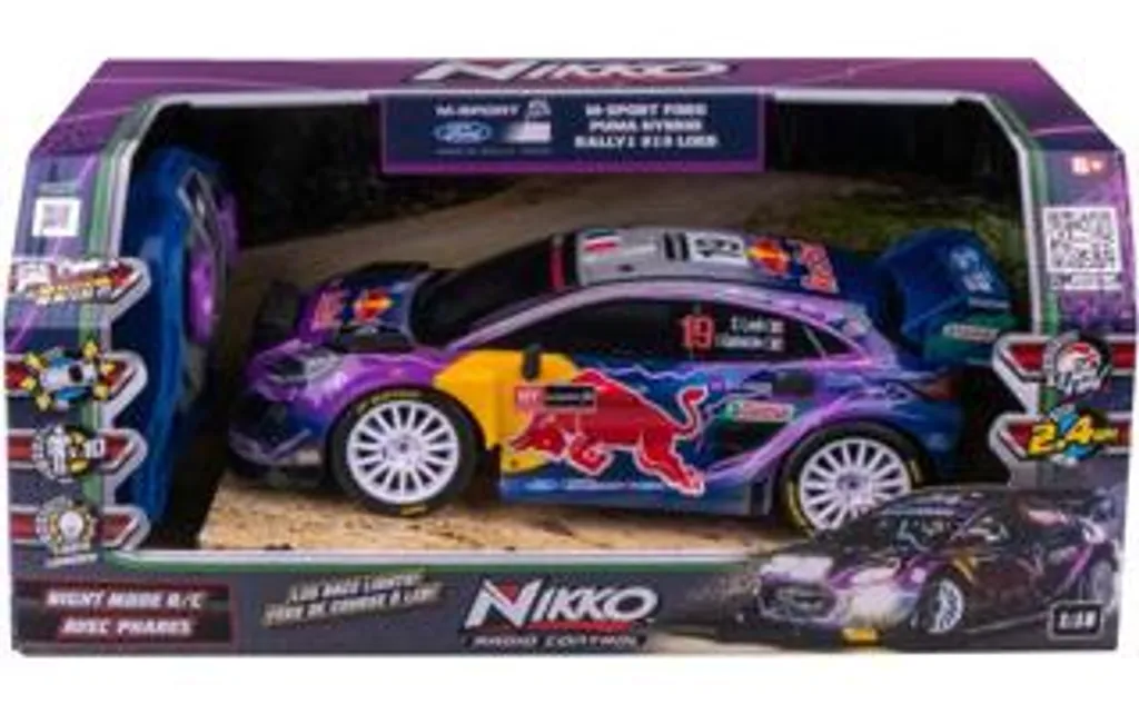 Réplique Ford Puma Rallye Loeb 1:18 Nikko RC : Jeu Intérieur et Extérieur - 4