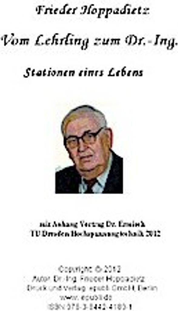 Vom Lehrling zum Dr.-Ing