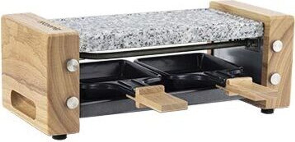 H.Koenig WOD2 Raclette-Grill mit heißem Stein, Thermostat