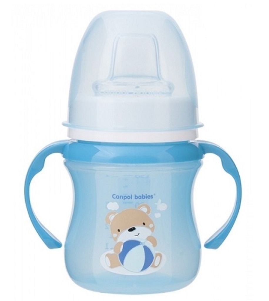 Lerntasse für Kleinkinder - EasyStart Becher für süßen Spaß (Blau, 120ml)