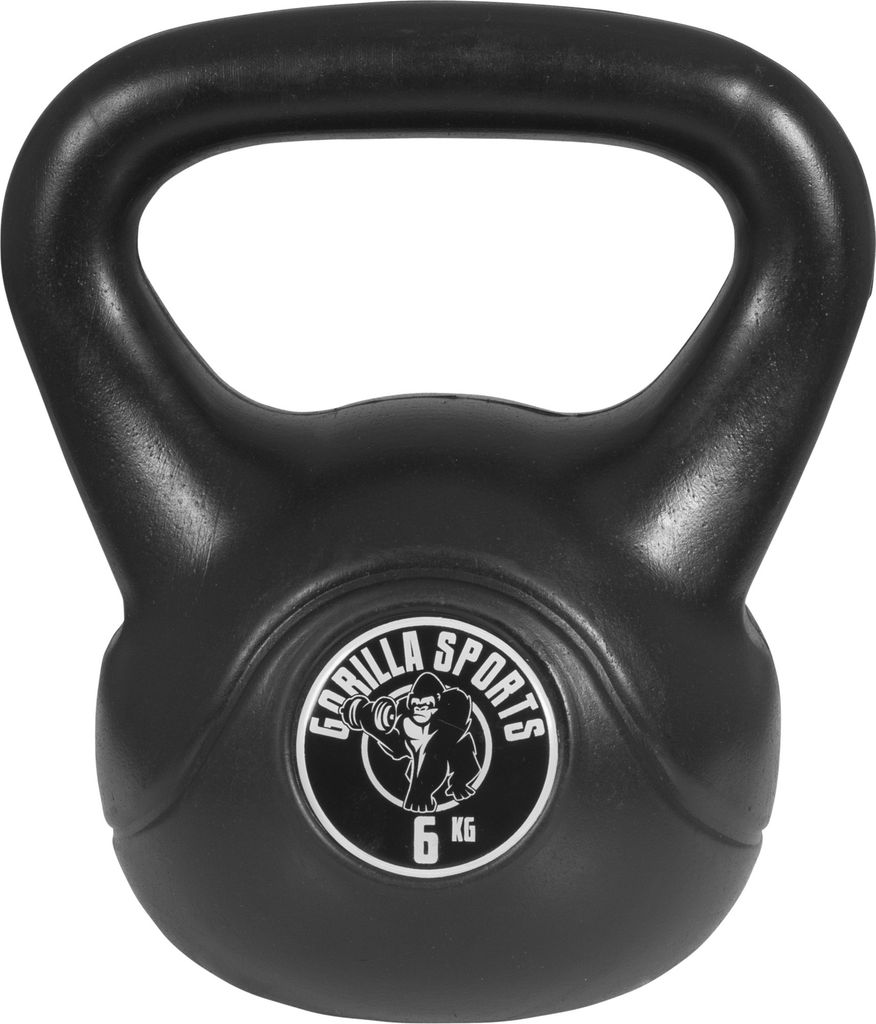 GORILLA SPORTS® Kettlebell - 6 kg Gewichte, aus Kunststoff Produktbild 1
