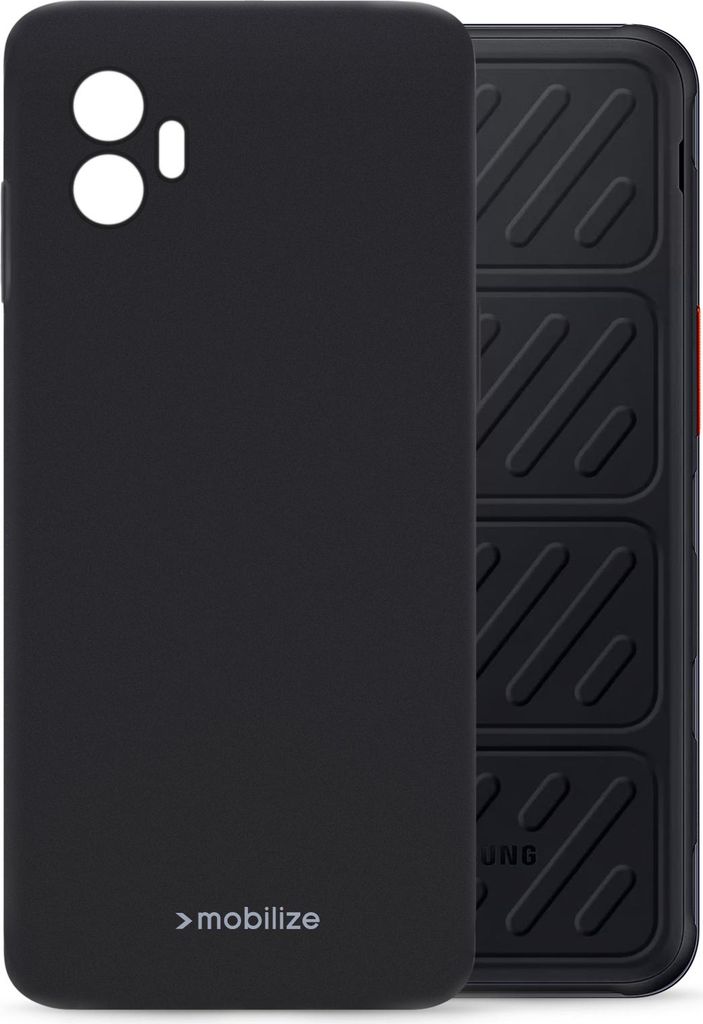 Mobilize Rubber Gelly Samsung Galaxy Xcover 7 Pro Hülle Flexibles TPU Backcover - Schwarz