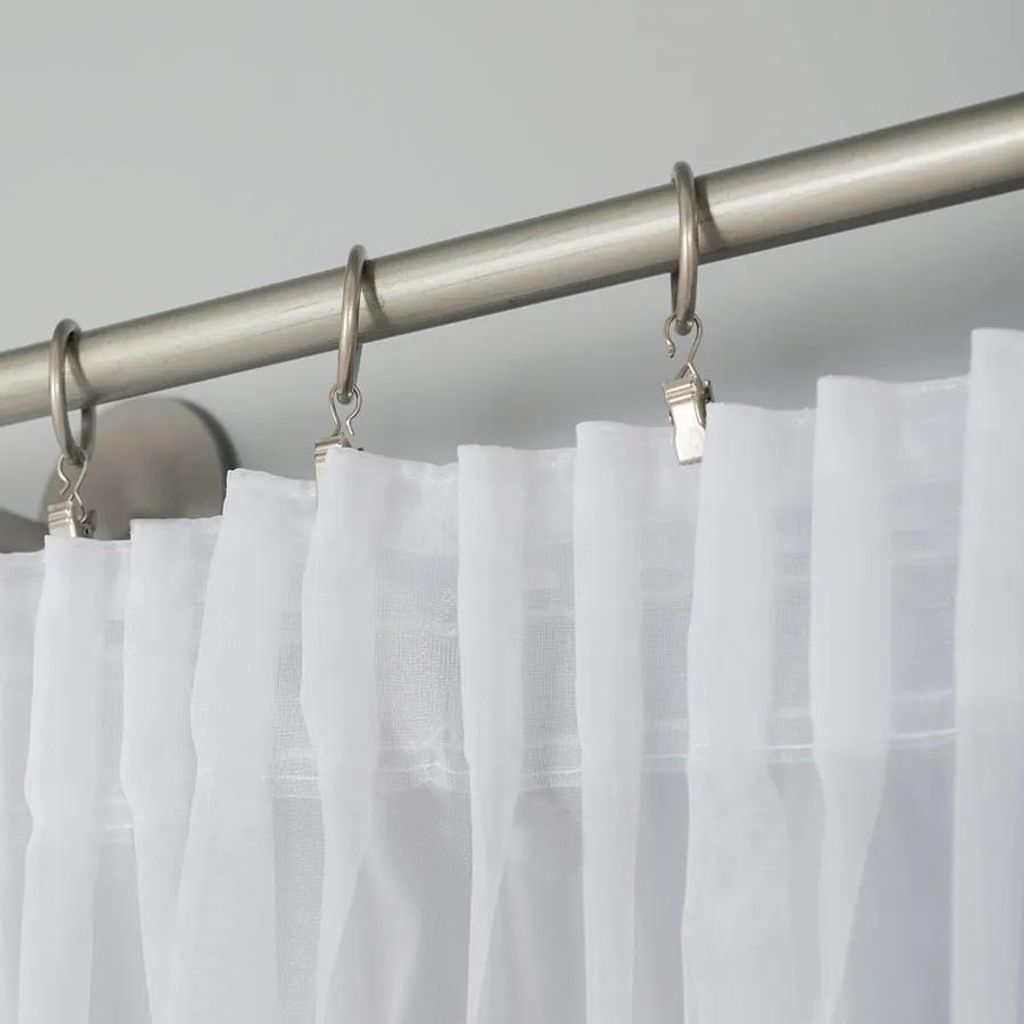 VOILE - Fertiggardine mit Kräuselband - 140x230 cm - weiß