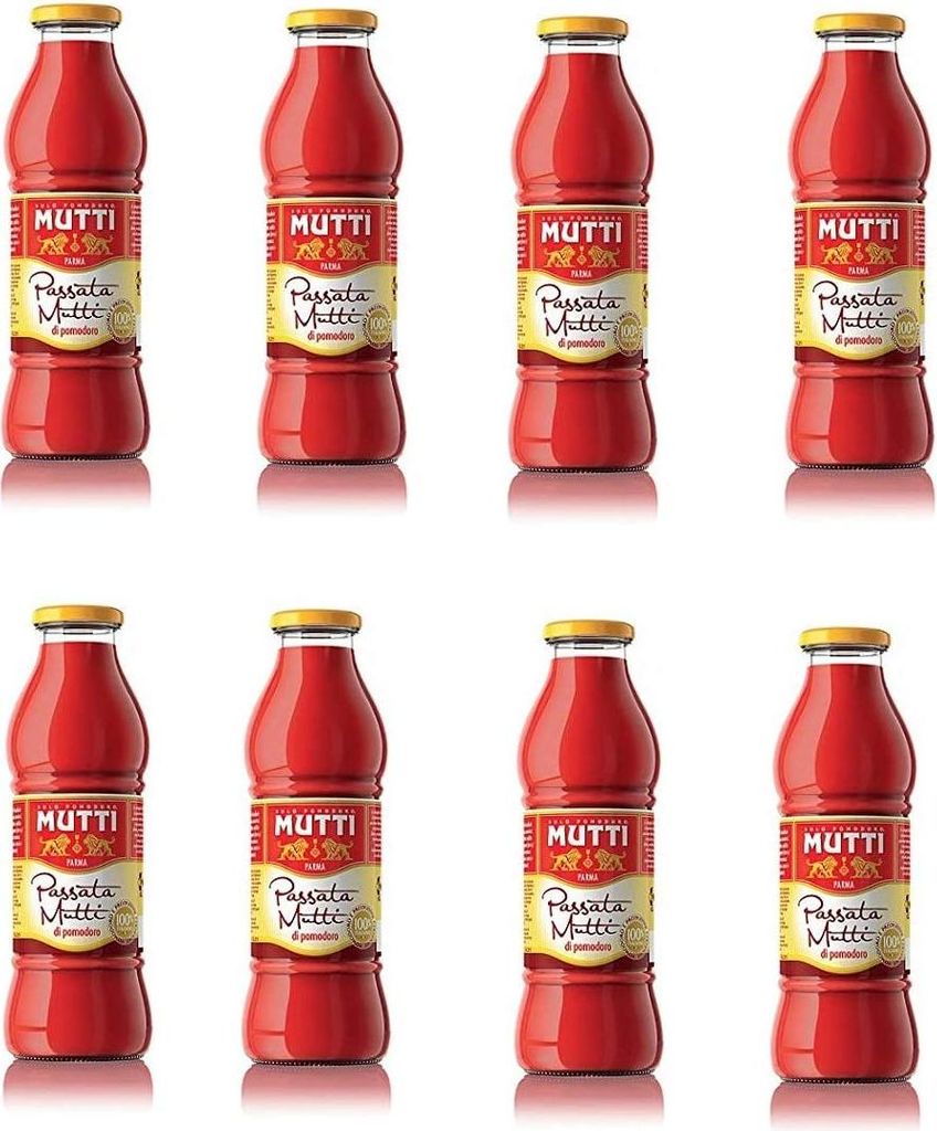 8x Mutti Passata di Pomodoro Tomatenpaste Tomaten sauce 100% Italienisch 700g