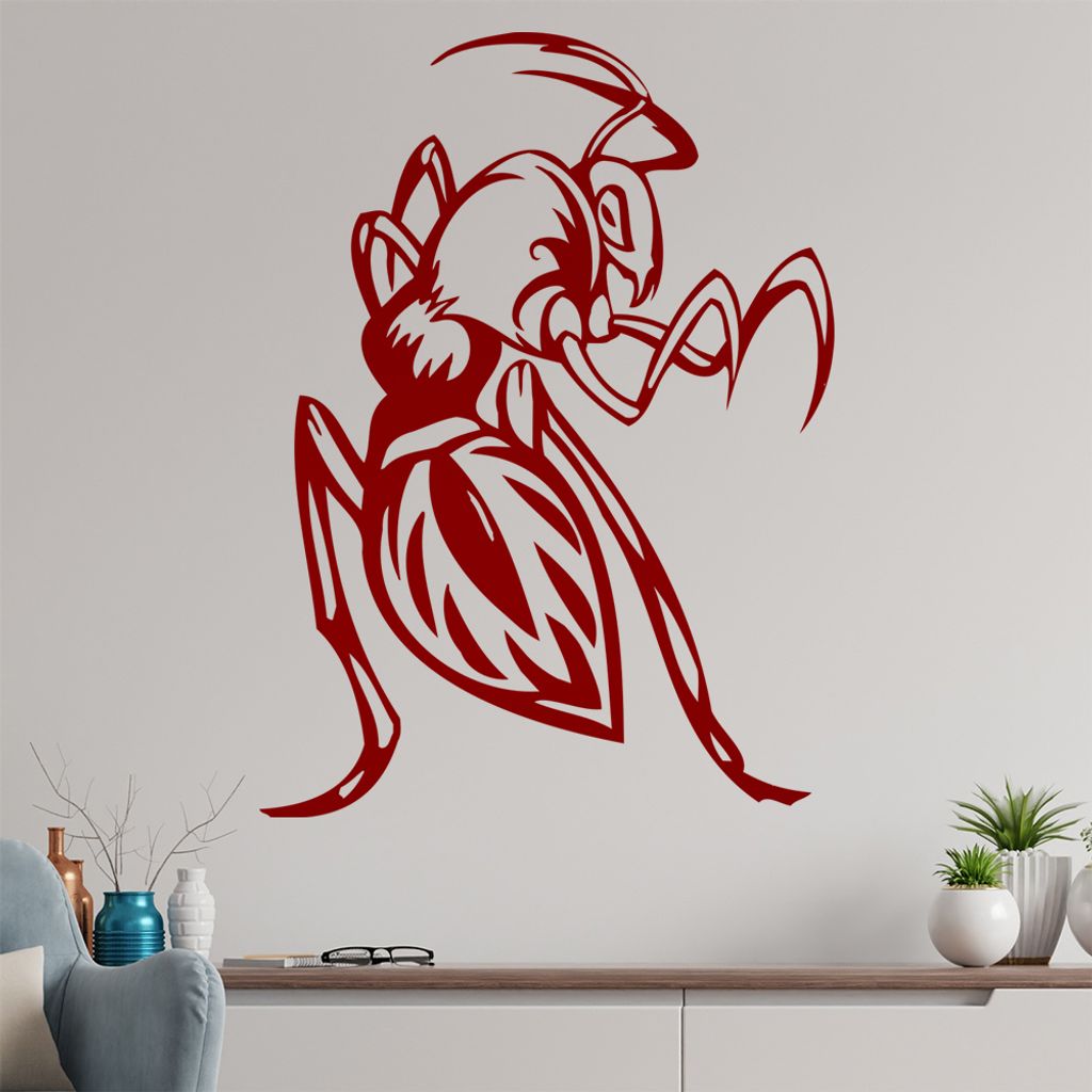 Killer Insekt Wandtattoo in 6 Größen - Wandaufkleber Wall Sticker - Dekoration, Küche, Wohnzimmer, Schlafzimmer, Badezimmer
