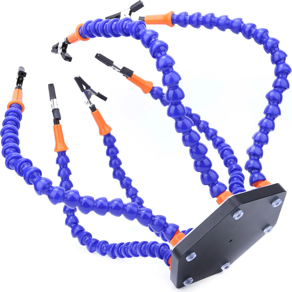Support de soudure troisième main multifonction avec 6 bras mobiles