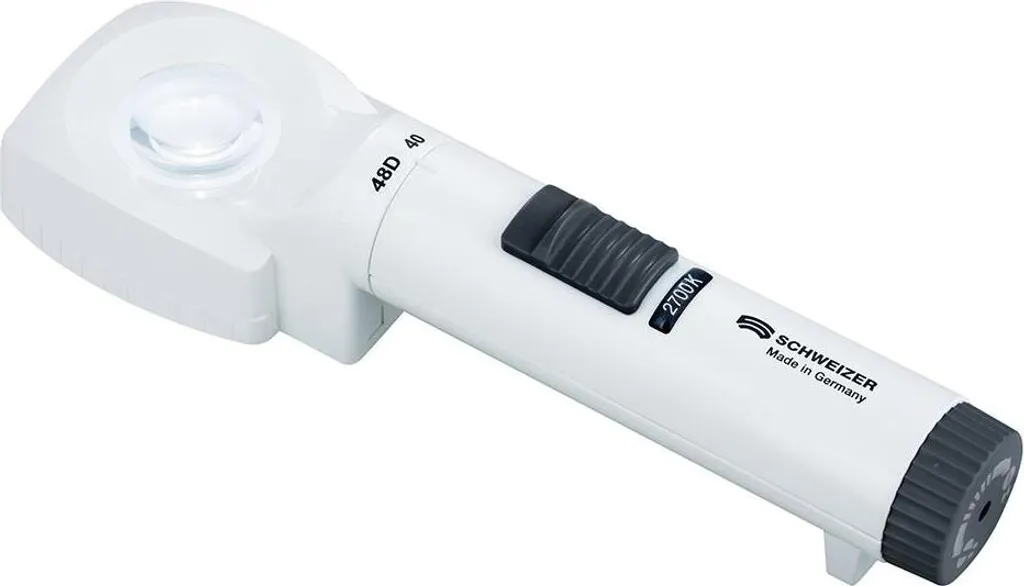 Loupe LED Schweizer Ökolux Plus 12x diamètre 35mm lentille asphérique
