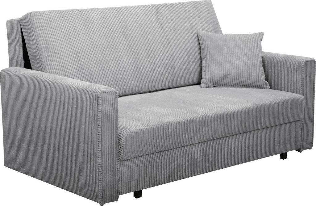 MIRJAN24 Schlafsofa Sofa Viva Bis Premium III mit Schlaffunktion und Bettkasten, Polstercouch, Stilvoll Polstersofa vom Hersteller (Farbe: Poso 110)