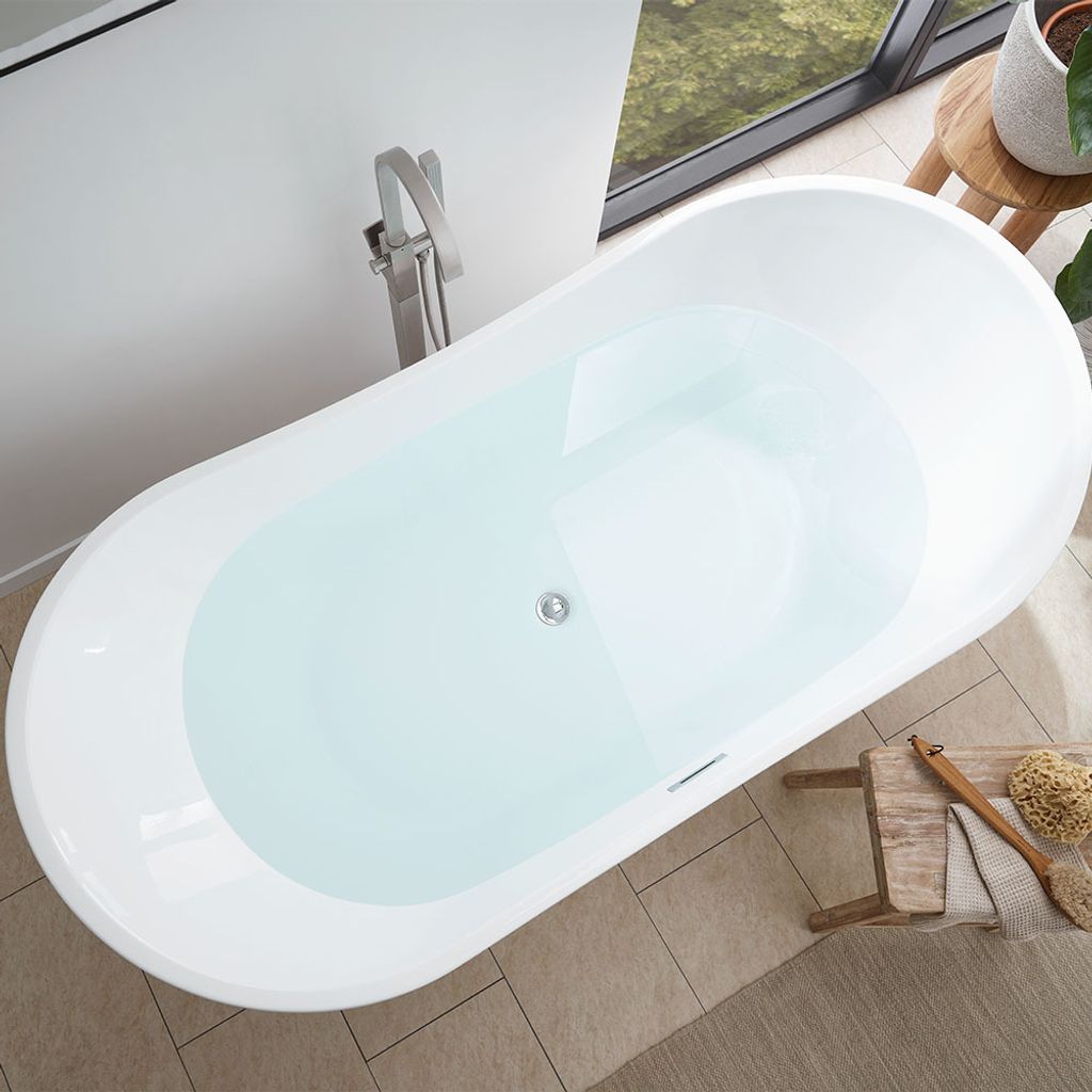 Freistehende Badewanne Ovalo 170 x 80 x 72 cm Produktbild 4