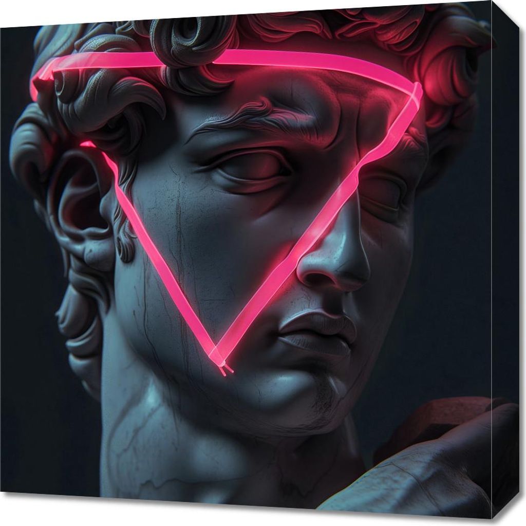 Bild 50x50cm Neon-Renaissance