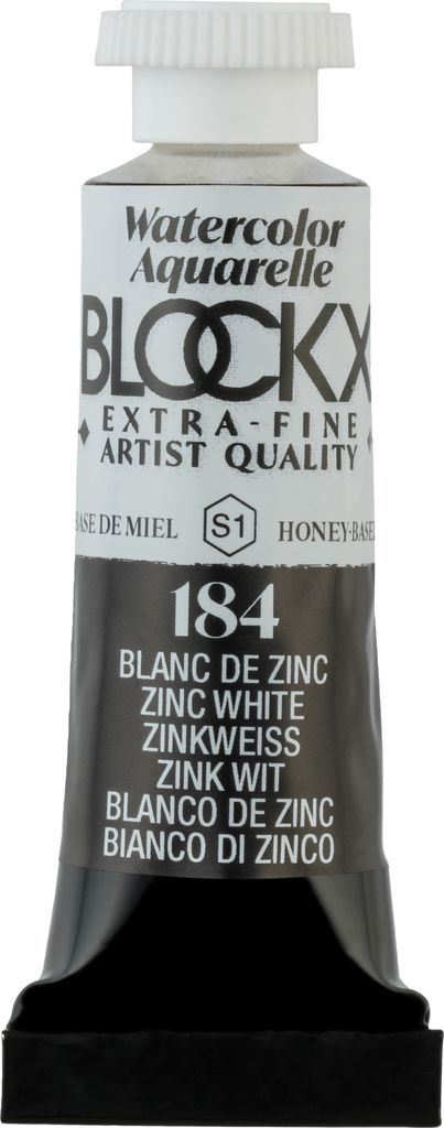 Blockx 3x Aquarellfarbe, Zinkweiß - Tube 5ml - Zinkweiß 43184BXC