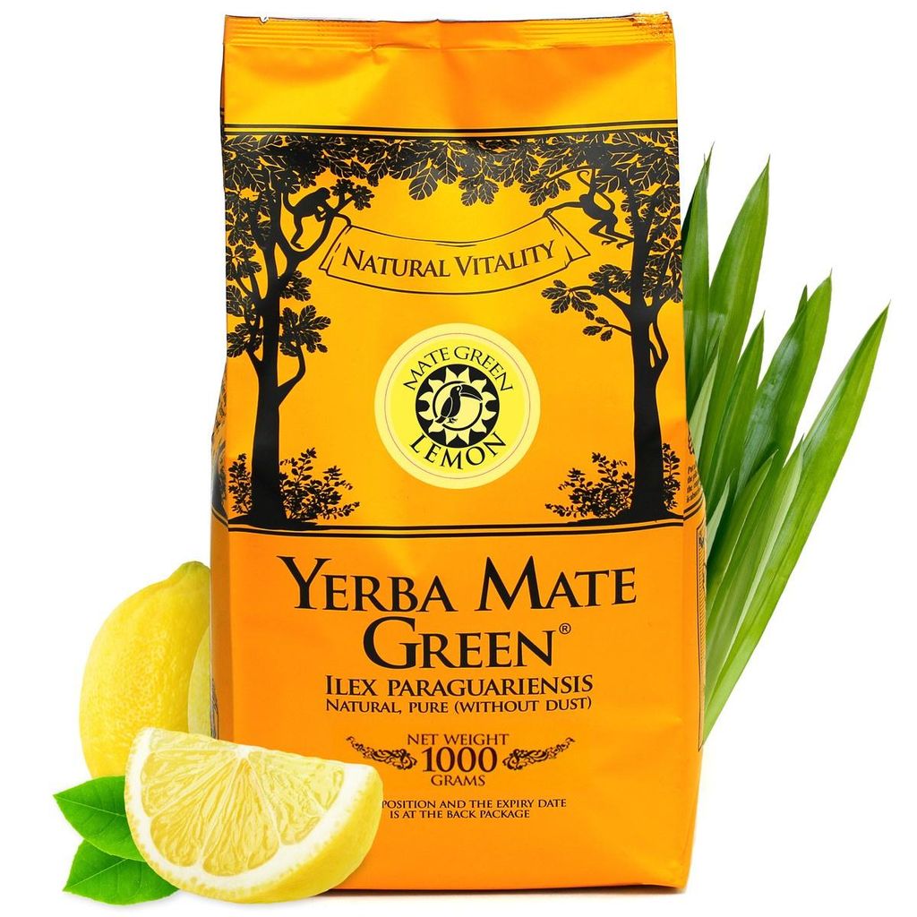 Mate Green Yerba Mate Lemon 1 kg – Grüner Mate-Tee mit Produktbild 