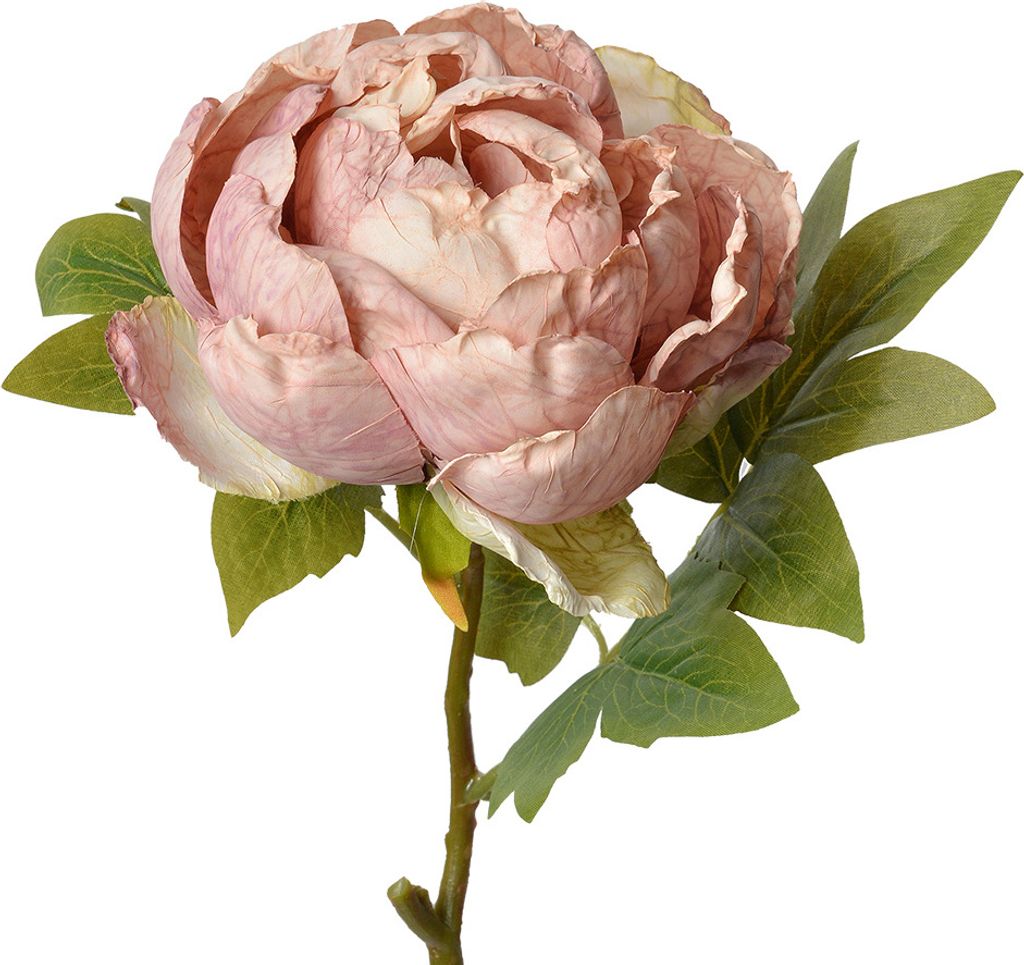 Clayre & Eef Kunstblume Rose 48 cm Rosa Kunststoff